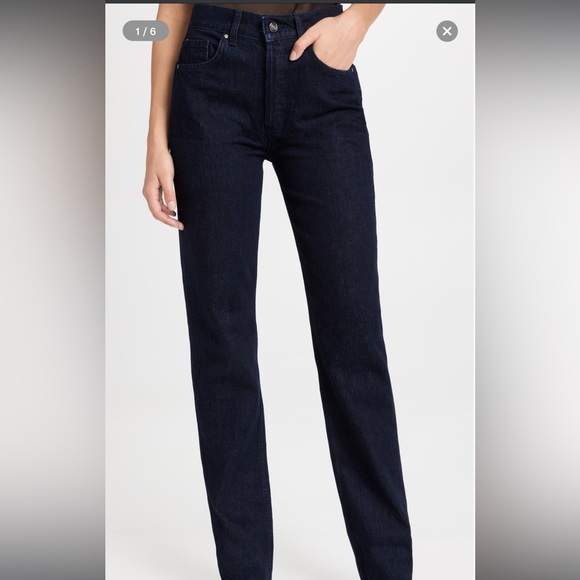 NWT Anine Bing Bennett Jeans Size 30 Midnight Blue - Picture 6 of 6